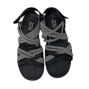Skechers Washable Reggae Cup Sport Sandals Smitten By You Black Size 9.5